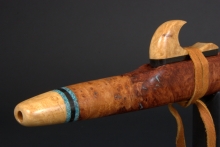 Redwood Burl Native American Flute, Minor, Mid A-4, #E5A